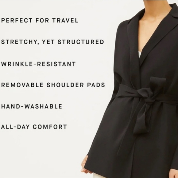 NWT MM LAFLEUR The Merritt Jardigan Jersey Blazer Navy Women's Size Small - Picture 2 of 12